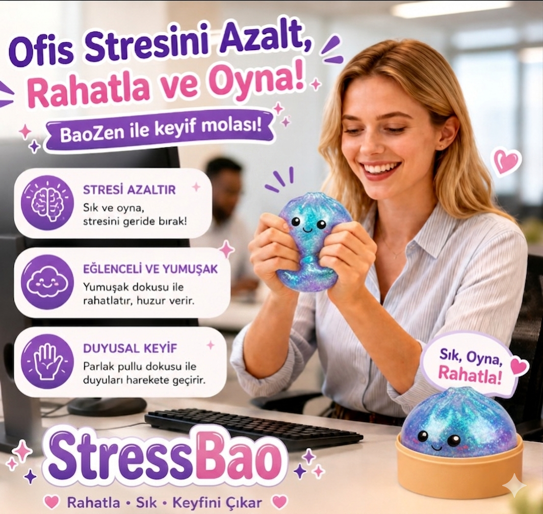 Stressbao™ – Puffy Bao Squishy | Yumuşacık, Stres Atan Kawaii Oyuncak