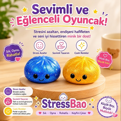 Stressbao™ – Puffy Bao Squishy | Yumuşacık, Stres Atan Kawaii Oyuncak