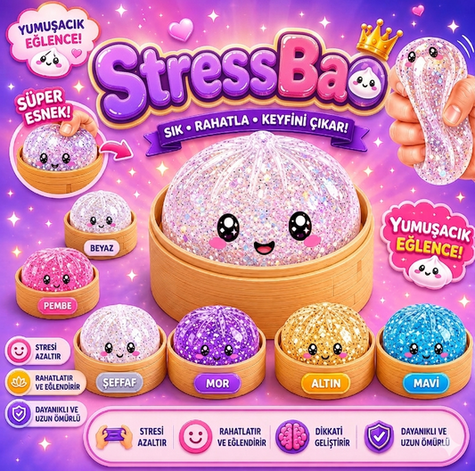 Stressbao™ – Puffy Bao Squishy | Yumuşacık, Stres Atan Kawaii Oyuncak